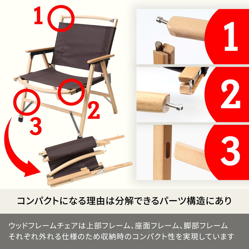 ウッドフレームチェア　コットン（新仕様）　【１年保証】【発送予定1～2日】