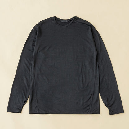 【メリノウール１００％】【日本国内縫製】インナー　ロングスリーブ　Ｔｅｅ【発送予定1～2日】