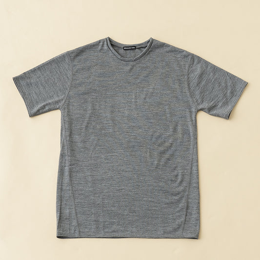 【メリノウール１００％】【日本国内縫製】インナー　ショートスリーブ　Ｔｅｅ【発送予定1～2日】